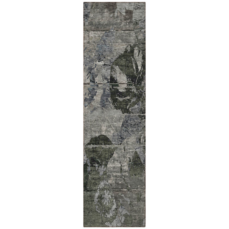 Fordingbridge Washable Abstract Indoor / Outdoor Rug, Runner 2'3" x 7'6"