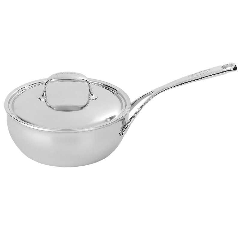 Demeyere Atlantis Stainless Steel Saucier with Lid, 3.5 qt.
