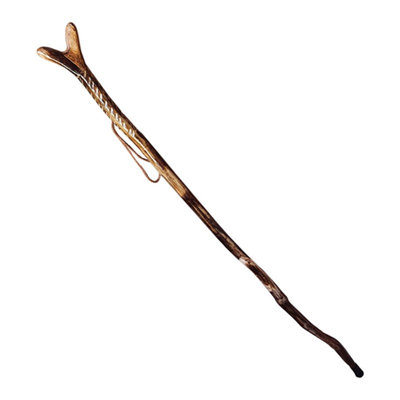  Lodge Take Hike Walking Stick Set of 4 - 48"H Lightweight Hiking Trekking Outdoor Walking Staff Brown