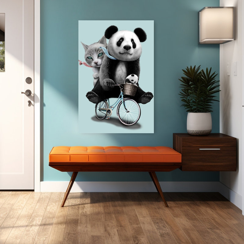 Reproduction d'art mural Panda, 48" H x 32" W