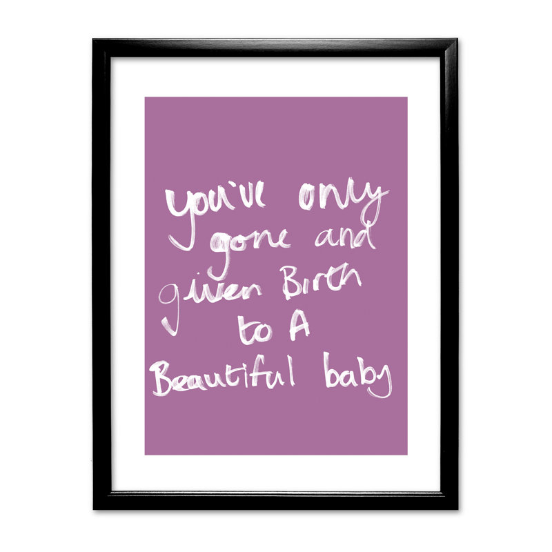 Single Picture Frame Print, Black