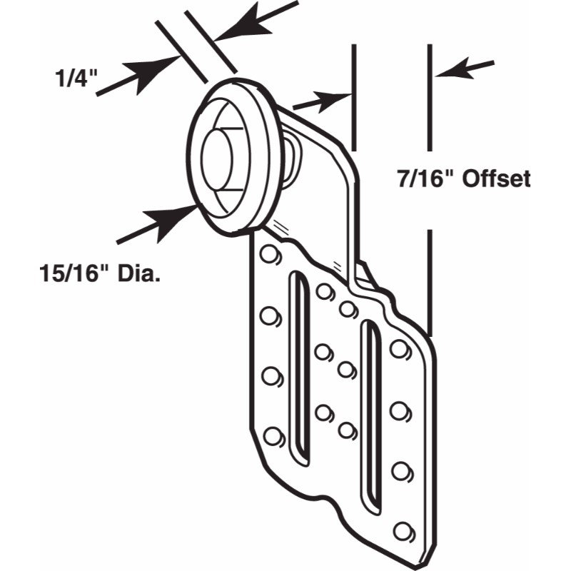 Sliding Wardrobe Door Roller Top Hung Assemblies, for Superior Doors (2 Pack)