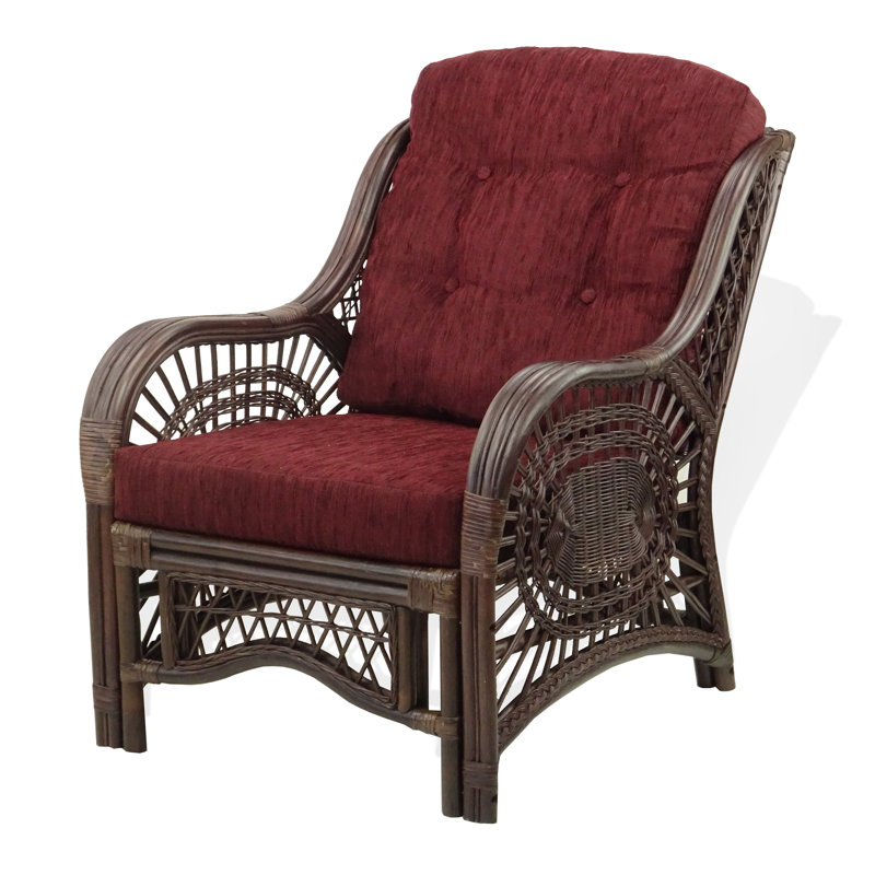 Lillebonne Upholstered Armchair, Burgundy