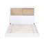 Lit simple avec tête de lit en bois naturel - Ports inclus-1264212067