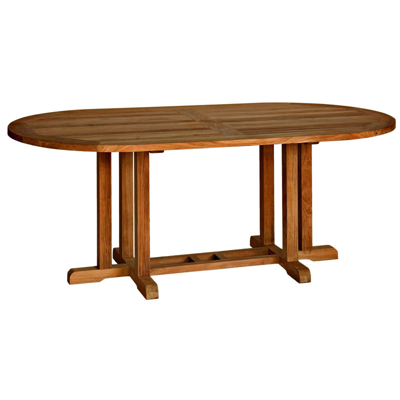 Camden Teak Outdoor 72" Oval Dining Table