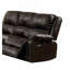 Canapé inclinable en cuir synthétique brun-1147673175