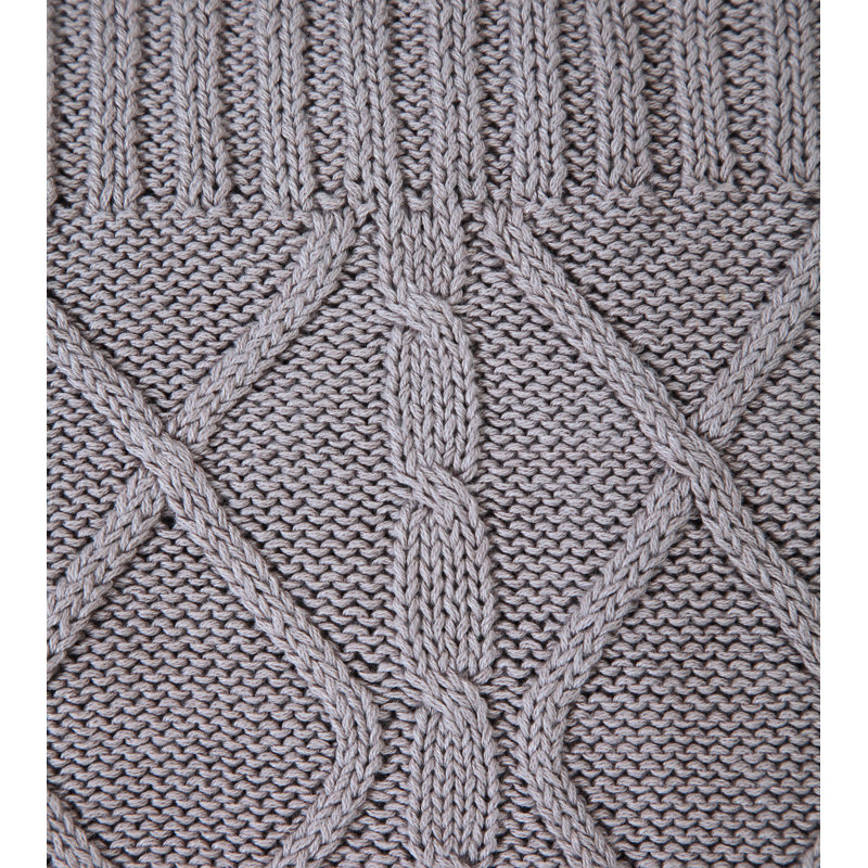 Knitted Throw Blanket, Stone