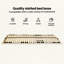 Slatted Bed Base Brown Solid Beech Wood-346878721