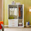 Armoire en bois manufacturé Ruthy, blanc