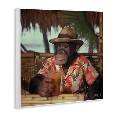 Art mural de singe tropical vacances par Roozbeh Bahramali