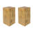 Wood-like End Table, 27.02" Height, Natural Hue Scheme, Functional For Indoor Outdoor Decor Arrangements Tall, Finish Appearance, Use Cases-951683976
