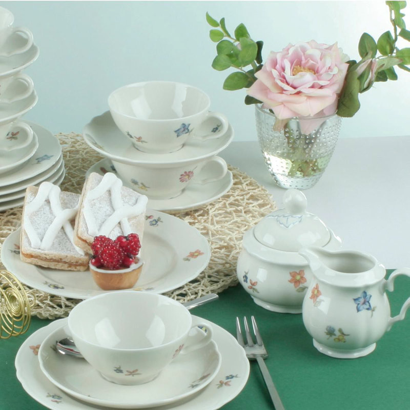 Seltmann Weiden Marie Luise Streublumen Floral Teapot Set For 6