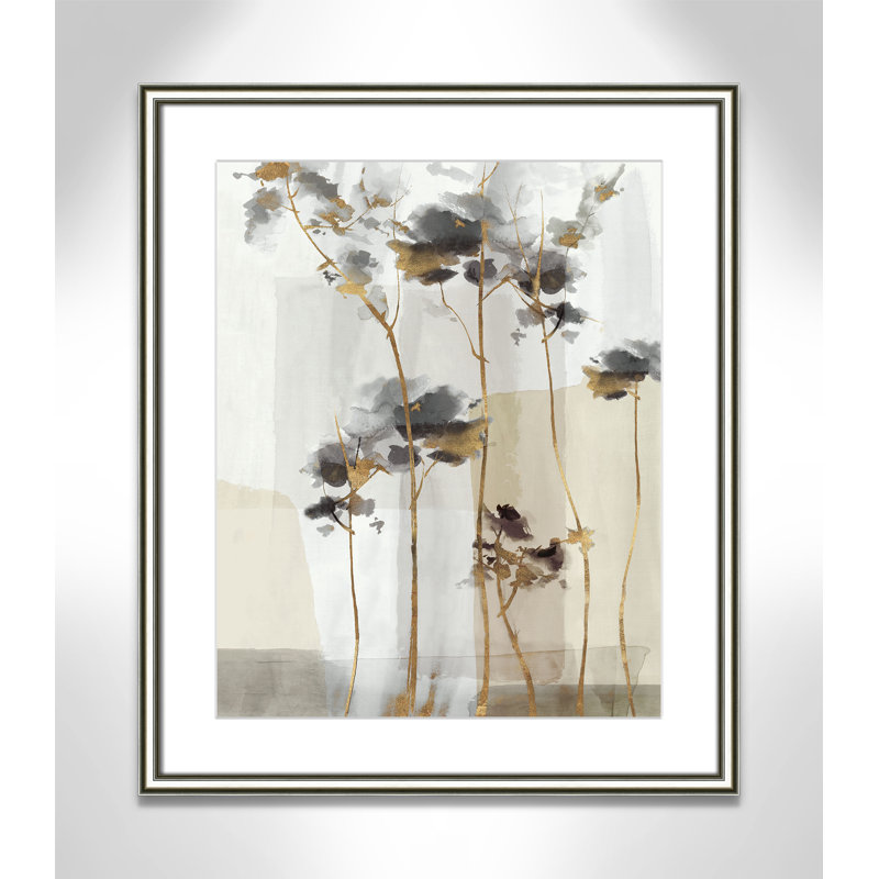 Impression Golden Zen II par Eva Watts, L 22,75 po x H 26,75 po, Matted Print, Argent classique