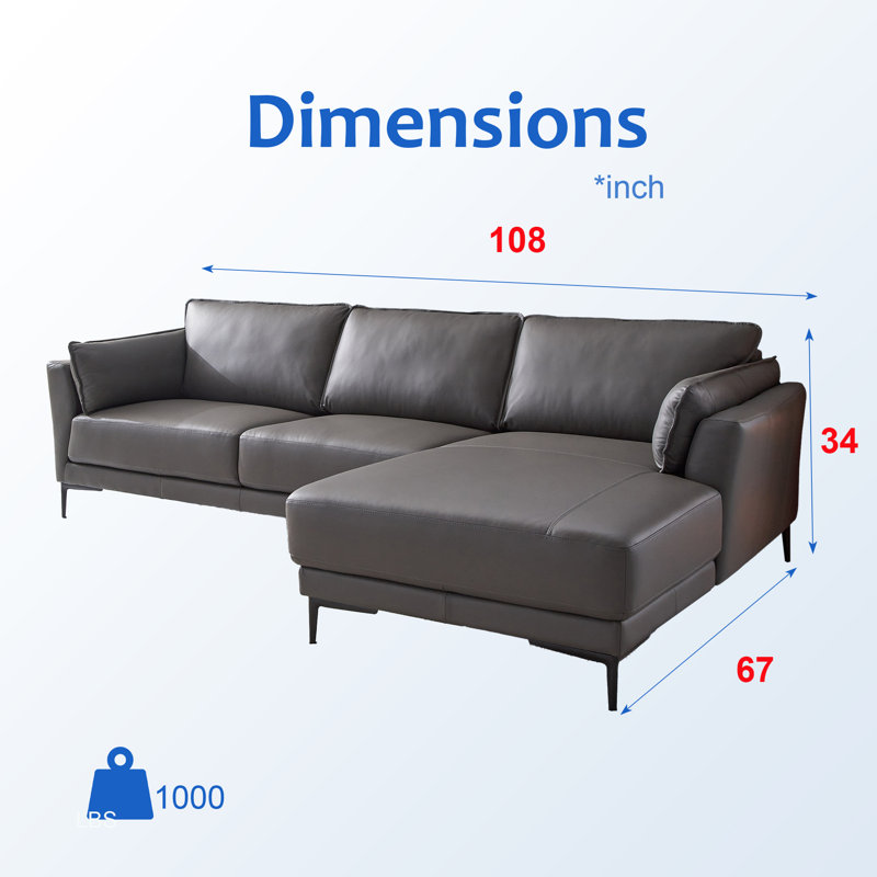Cozy Leather RAF Sectional