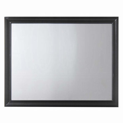 Naima 47"x36" Mirror, Black Finish
