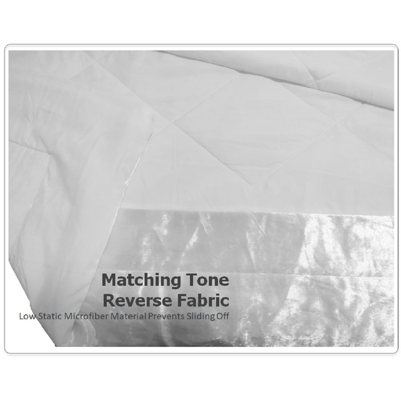 Nicolle Velvet Oxford Decorative Quilted Bedspread, White
