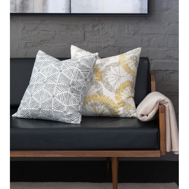 Bodie Square Pillow Cover & Insert, 20"H x 20"W x 6"D, Faux Down