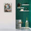 Art mural sur toile Winston Porter «Wooden Sink With Mirror» par Momart-486198091