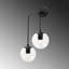 Lampe murale moderne industrielle noire, corps en métal et capuchon en verre, 21,7 po x 9,4 po x 21,7 po | 2 x douilles E14 (15 W maximum) | Design épuré pour décoration scandinave et fantaisiste | Idéal pour le salon, la chambre à coucher ou le bureau-546858718-640173099