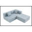 Canapé modulaire simple moderne avec coussin de dossier amovible pour salon et appartement, confortable et polyvalent