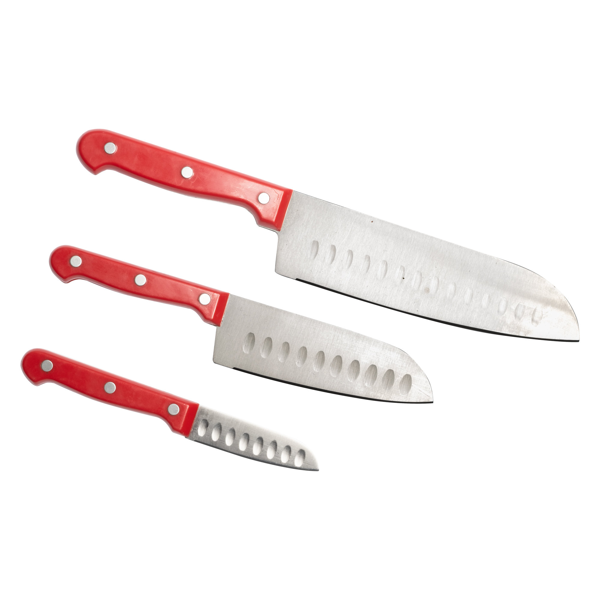 Dura Living EcoCut 4-Piece Steak Knife Set - High Carbon Micro Serrated Stainless Steel Blades, Eco-Friendly Handles - Blue