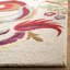 Tapis en laine crocheté à la main à motif floral Emrick-29000878