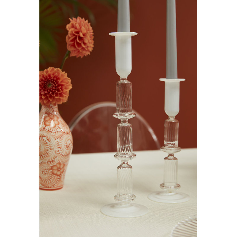 Bougeoir Fuseli, H 11,75 po x l 3,25 po x P 3,25 po