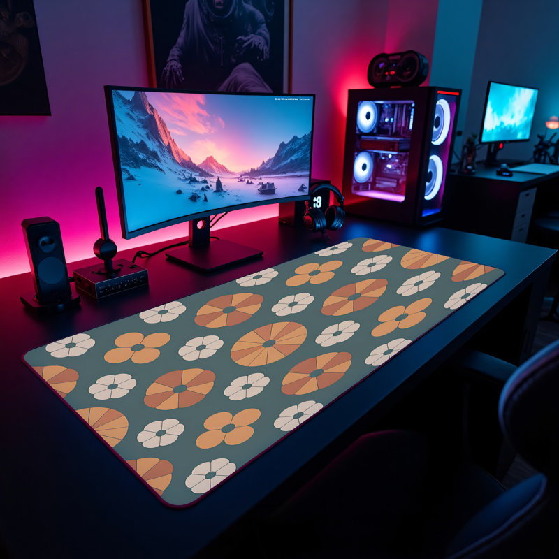 Polyester Desk Pad, 14.4x12.1