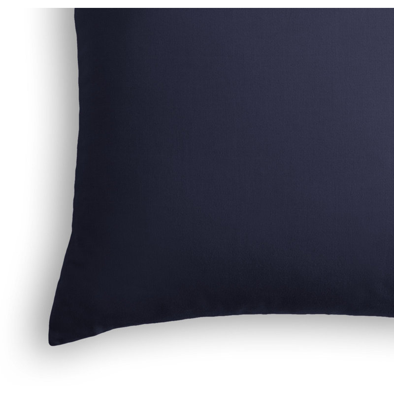  Housse de coussin intérieur / extérieur, 18 po x 18 po, Bleu marine, Pas de bourre