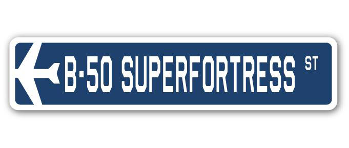 Plaque de rue Arbuckle B-50 Superfortress Air Force, H 7 po x l 30 po x P 1 po