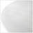 Edo Contemporary Round Dining Table, Trestle Base, White Finish
