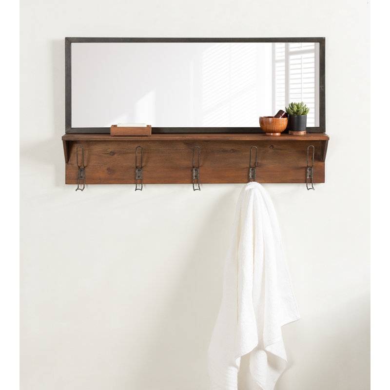 Miroir d'appoint Ilona, Brun, 21,75 po x 36 po