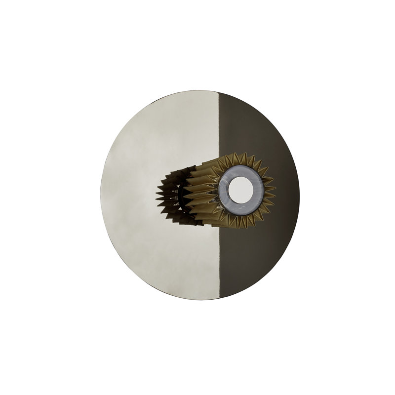 Lampe murale et plafonnier In The Sun, Doré, Or/argent, H 14,96 po x l 14,96 po x P 6,97 po