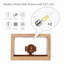 Solid Wood Flush Mounted Sconce