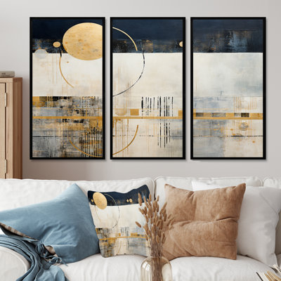 Pioche - Abstract Landscape Wall Art Print Set