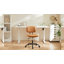 Fauteuil de bureau pivotant sans accoudoirs Aguilera, en similicuir avec dossier-341467006