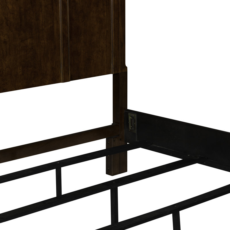 Ensemble de chambre à coucher avec lit à panneaux, commode et miroir Lenny, 4 pièces : Lit, Commode, commode, miroir