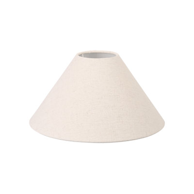 Abirad 33cm H Cotton Empire Lamp Shade ( Uno ) in Hopsack Beige