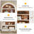 79.5" Tall Arched Bookshelf-492192287