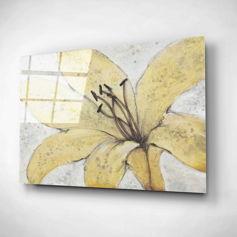 «Transparent Flower II» par Tim O'Toole, art mural en verre acrylique, H 12 po x l 16 po x P 0,13 po