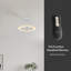 Aashini 24 po Ventilateur de plafond blanc mat intérieur / extérieur intégré avec ensemble d'éclairage et télécommande