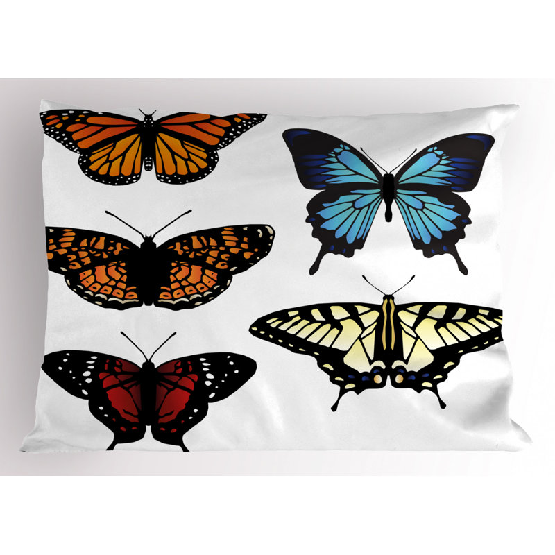 Swallowtail Polyester Sham Set, Twin
