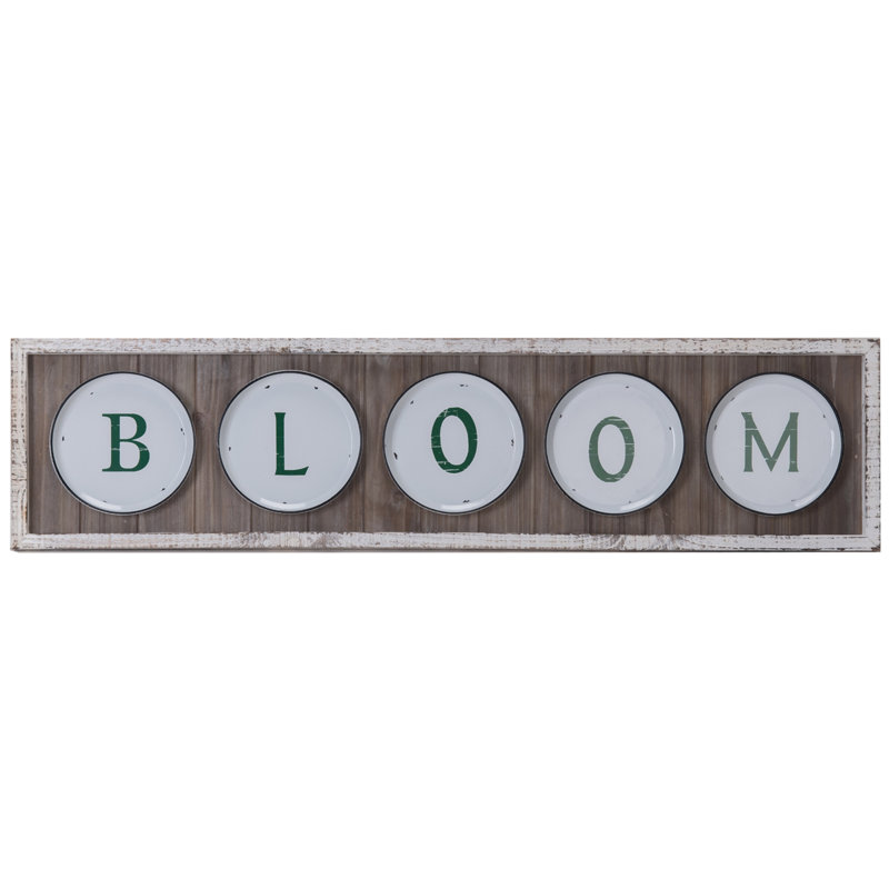"BLOOM", œuvre d'art sur cadre en bois