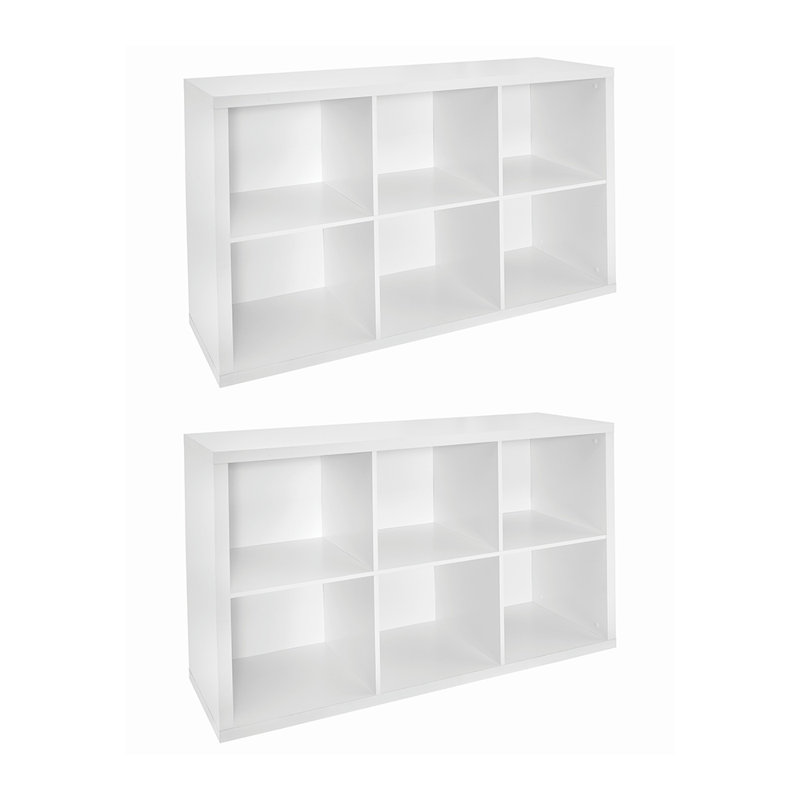 Decorative Storage 30" H X 43.98" W Cube Bookcase, Set Of 2