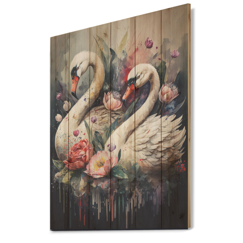 Art floral I - Art mural en bois, pin naturel mignon, L 16 po x H 32 po x P 1 po