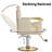 Barber Chair For Hair Stylists, Hydraulic Styling Chair With Heavy Duty Pump, 360° Swivel Barber Chairs With Reclining, Adjustable Headrest, Beauty Salon Equipment, 330 Lbs (beige-gold)-1717095998-1717095993-1717095940