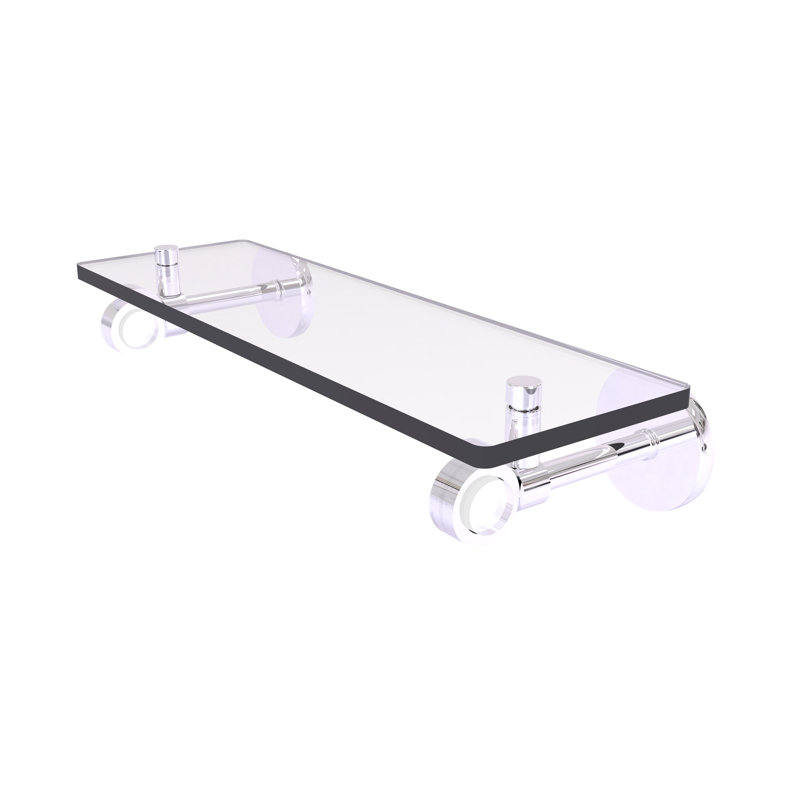Margolis Bracket Shelf with Towel Bar, Polished Chrome