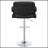 Black Adjustable Bar Stool