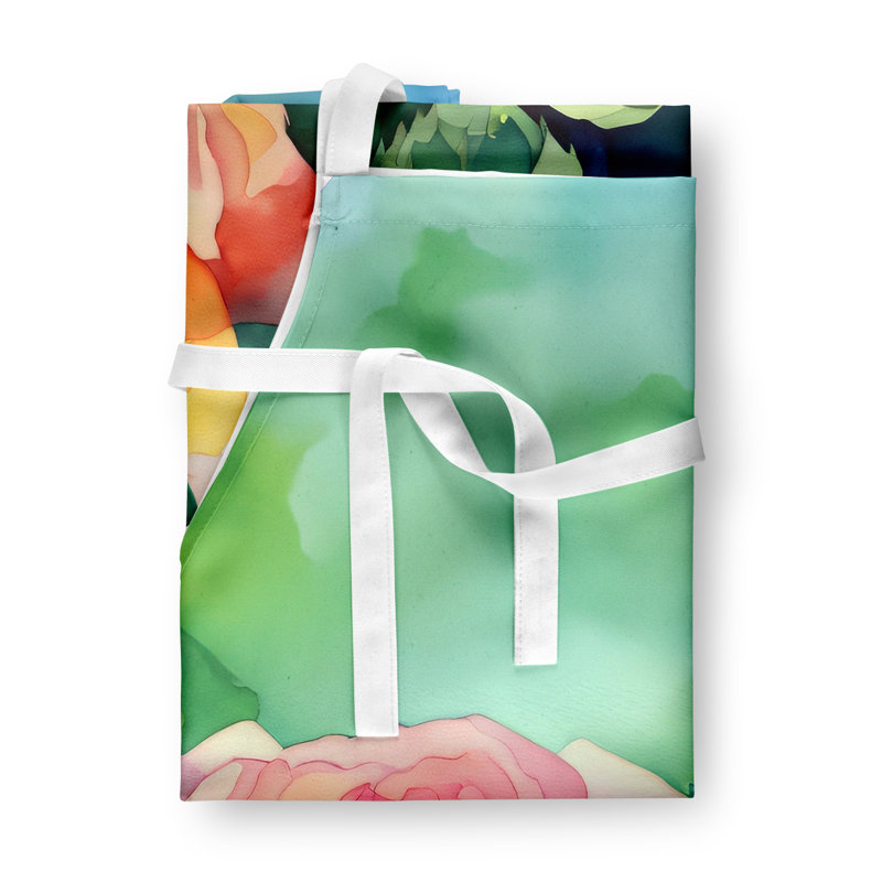 Iris du Tennessee en tablier aquarelle, Roses roses de New York