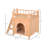 2-Level Wooden Cat House